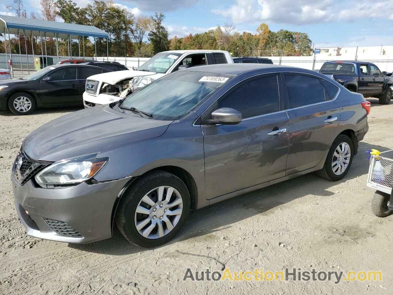 2016 NISSAN SENTRA S, 3N1AB7APXGY231980