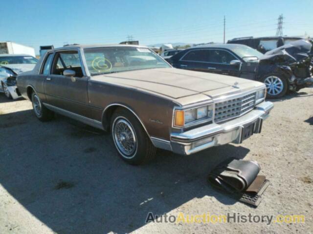 1984 CHEVROLET CAPRICE CLASSIC, 1G1AN47H1EH116625