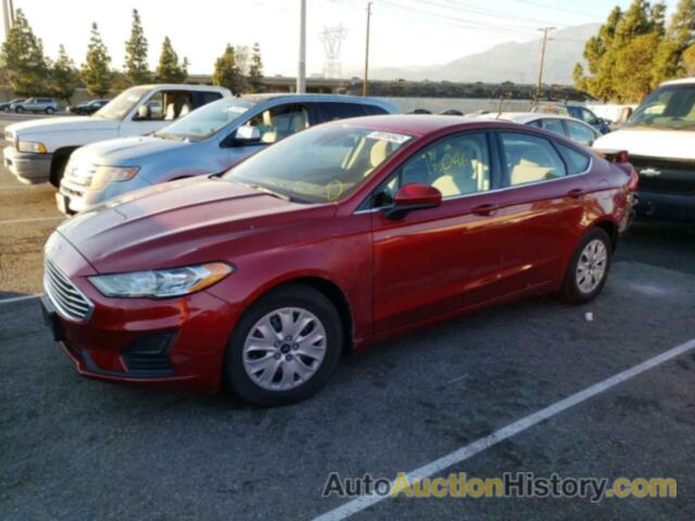 2019 FORD FUSION S, 3FA6P0G72KR176064
