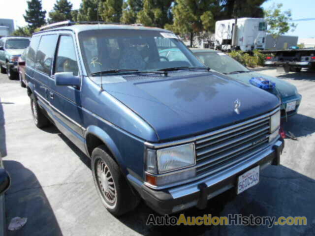 1987 PLYMOUTH VOYAGER LE, 2P4FH51G6HR130177