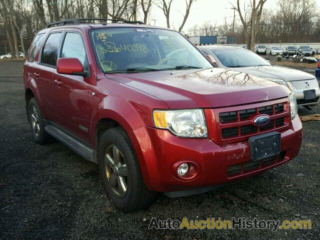 2008 FORD ESCAPE LIMITED, 1FMCU941X8KB77630