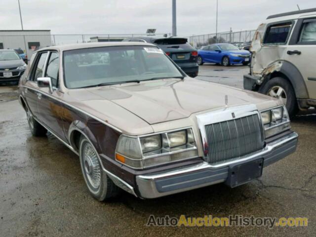 1986 LINCOLN CONTINENTAL, 1LNBP97F4GY745389