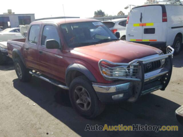 2001 TOYOTA TACOMA DOUBLE CAB PRERUNNER, 5TEGN92N31Z783166