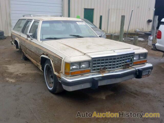 1986 FORD LTD CROWN VICTORIA COUNTRY SQUIRE, 2FABP44F6GX102060