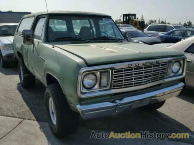 1977 DODGE RAMCHARGER, A10BF7S112508