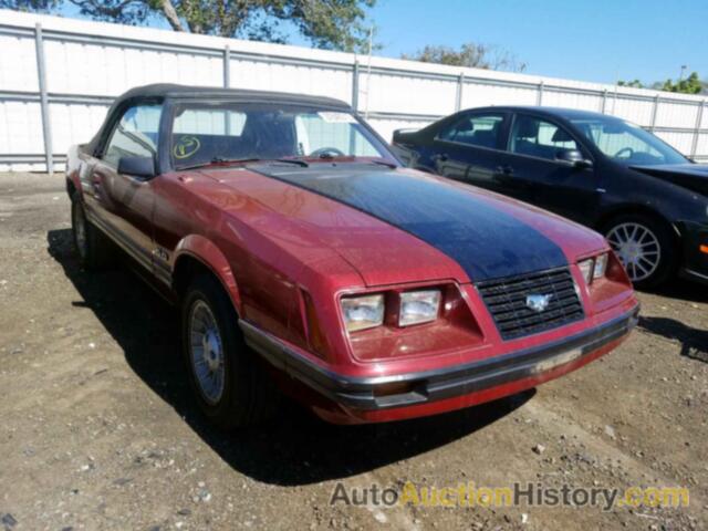 1984 FORD MUSTANG GLX, 1FABP27M5EF150592