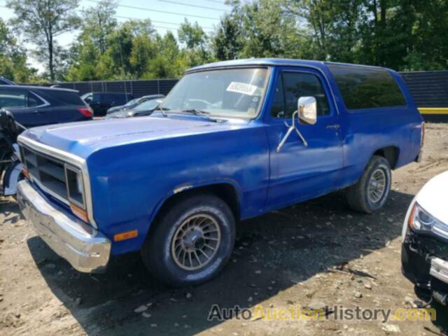 1987 DODGE RAMCHARGER AD-100, 3B4GD12W2HM733943