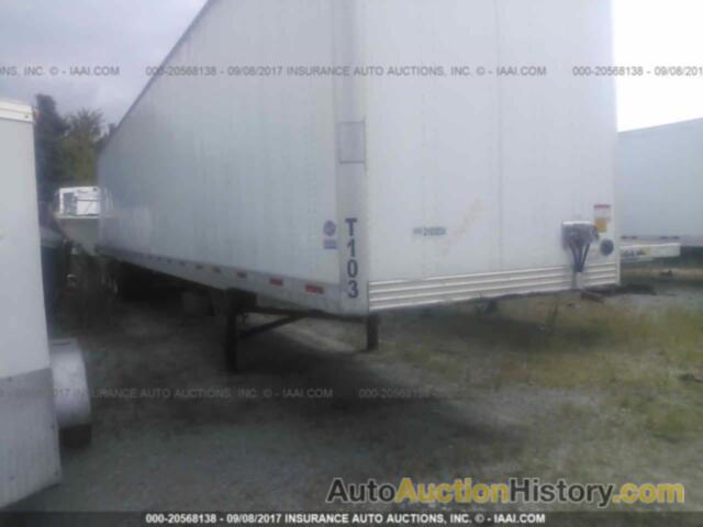 Utility trailer mfg 53 dry van, 1UYVS2537FP218324