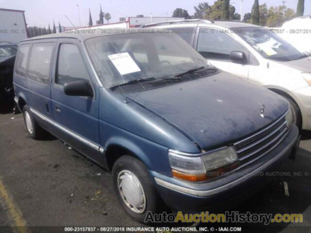 1993 PLYMOUTH VOYAGER, 2P4GH2533PR396748
