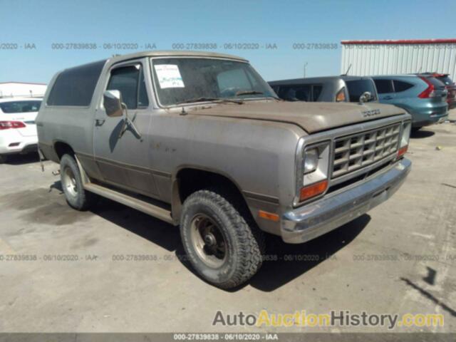 DODGE RAMCHARGER AW-100, 1B4GW12T1DS494144