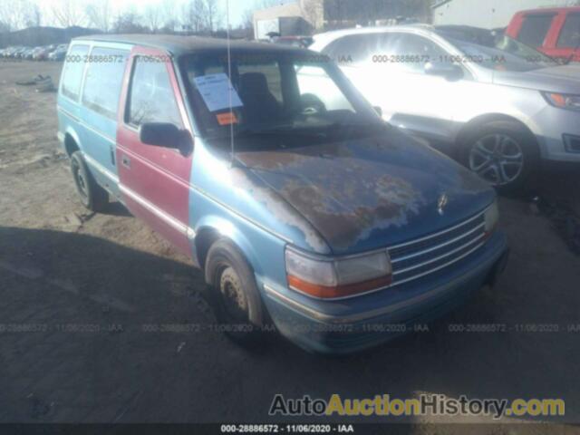 PLYMOUTH VOYAGER SE, 2P4GH45RXPR349135