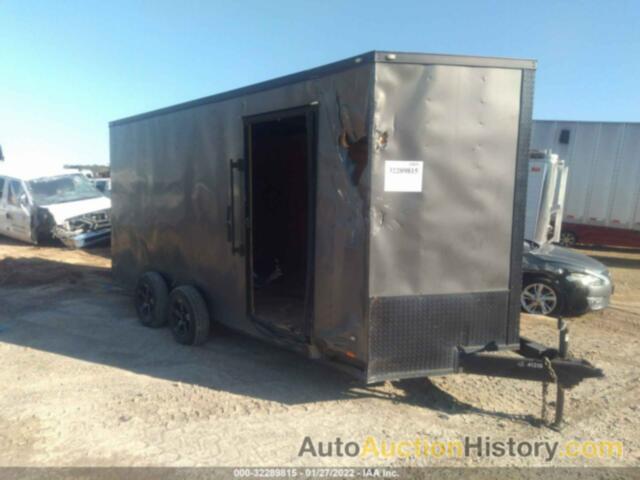 COVERED WAGON 7 X 16.7 ENCLOSED TRAILER, 53FBE1620JF041218